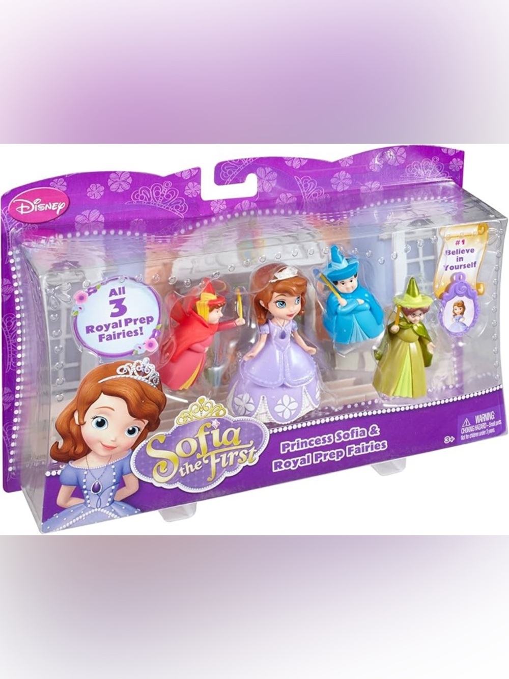 Disney Sofia the First #1 Believe in Yourself Charm & 3 Fairy Godmothers Doll
